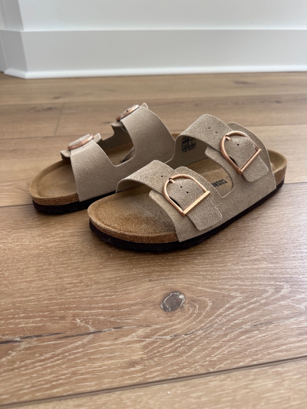 Cushionaire Legacy Double Strap Cork Footbed Sandals